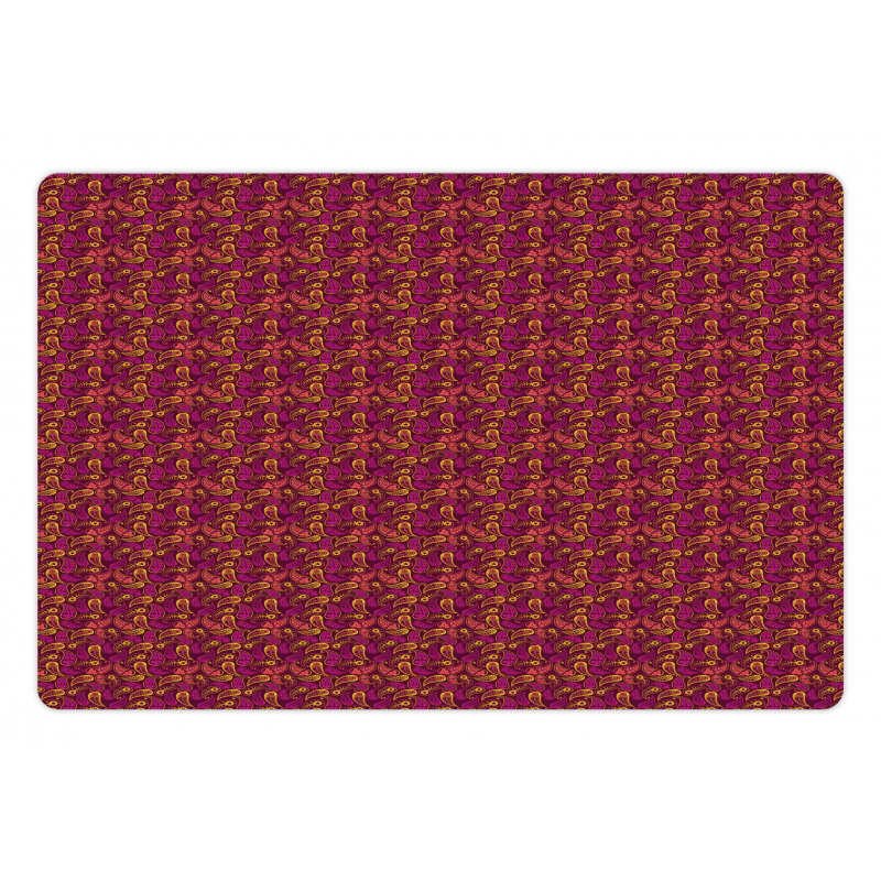 Damask Folk Antique Pet Mat