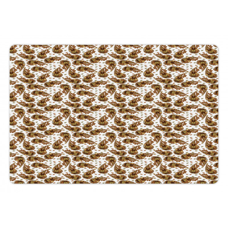 Almond Like Motifs Pet Mat