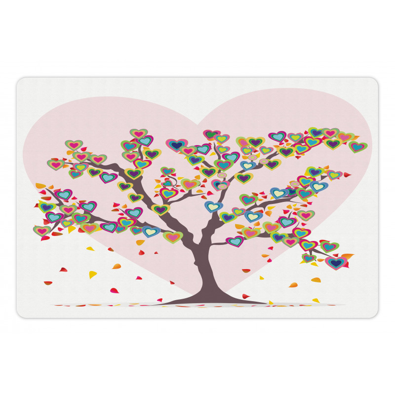 Tree with Leaves Floral Pet Mat