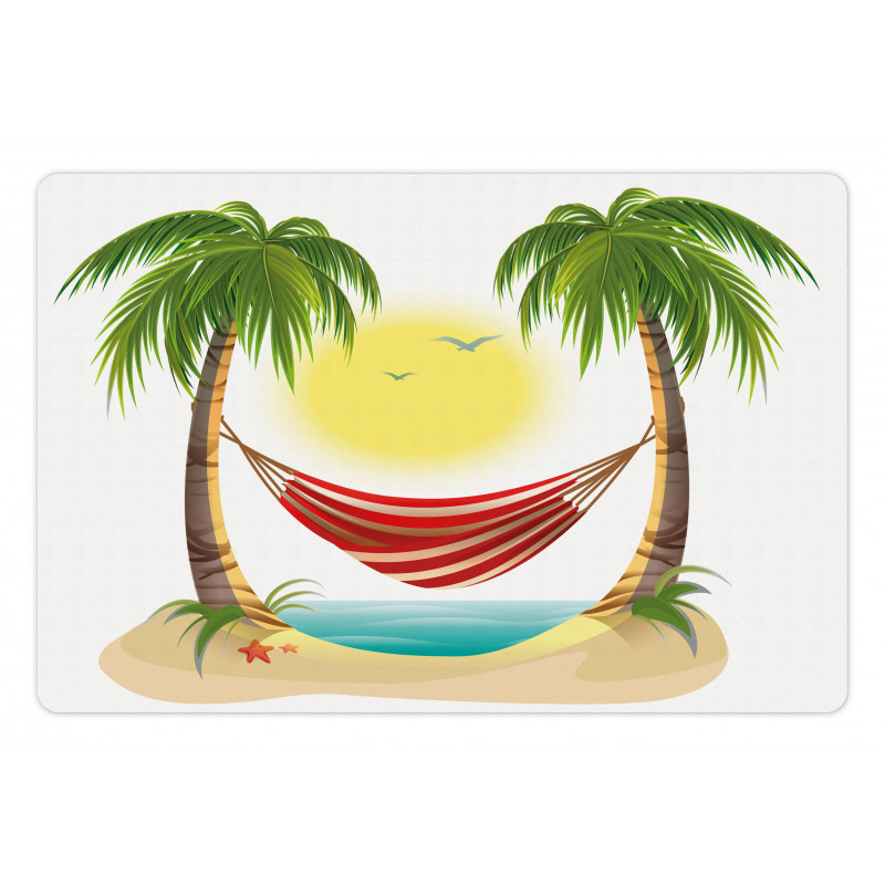 Hammock Between Palms Pet Mat