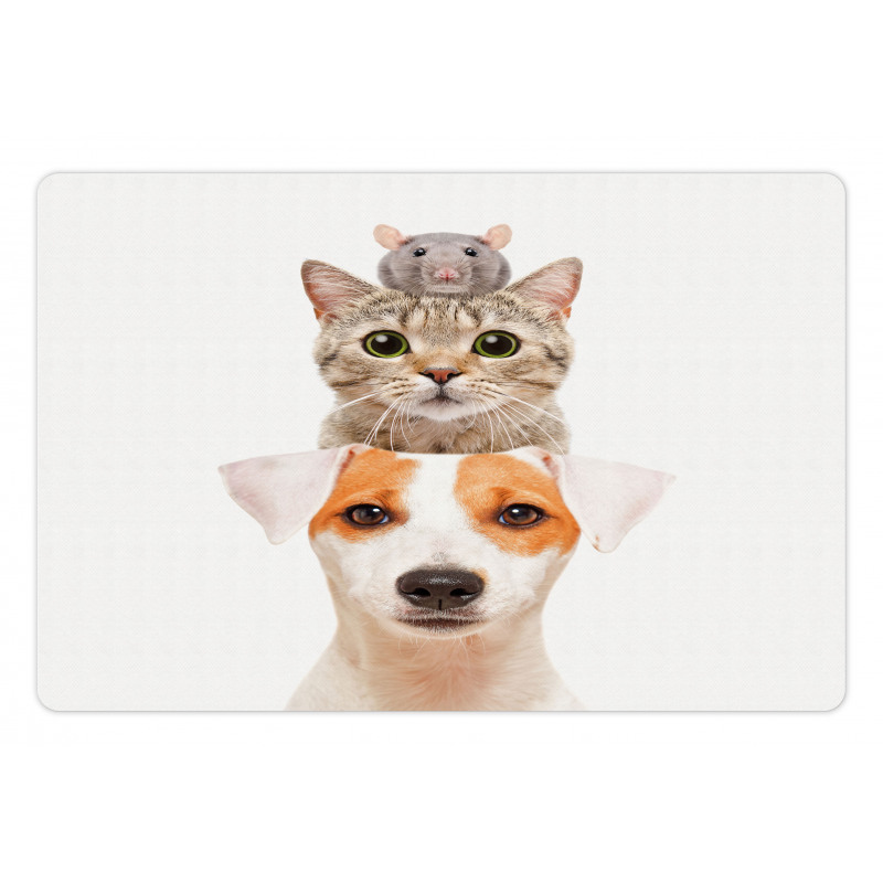 Funny Pets Portrait Design Pet Mat