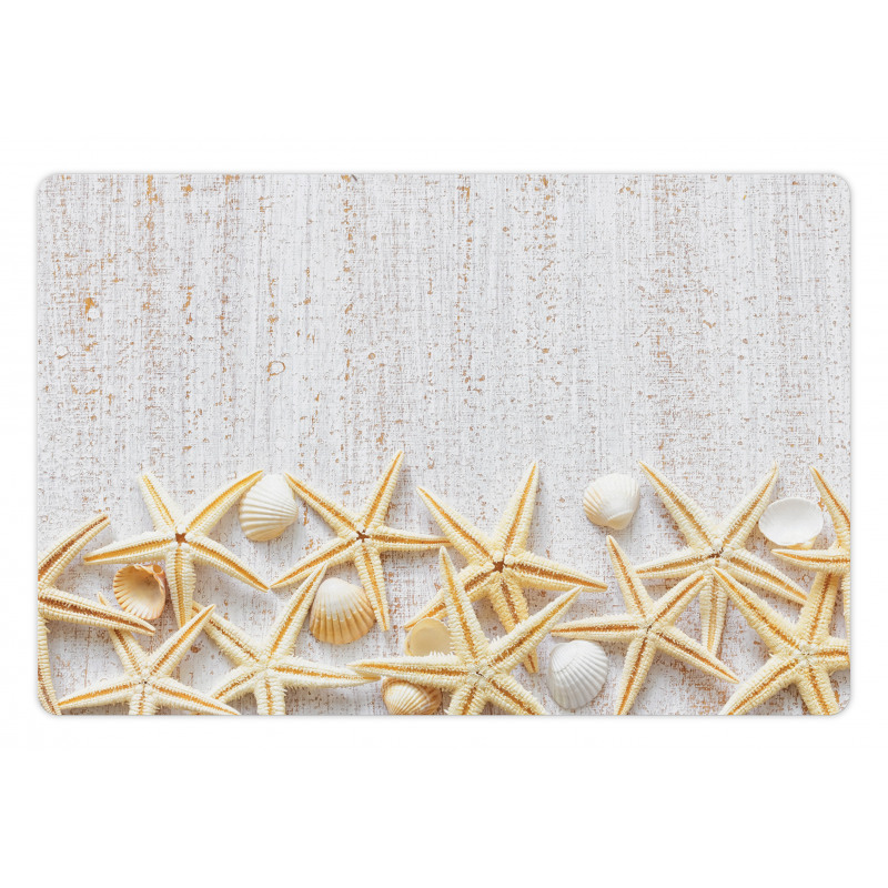 Sea Shells on Timber Pet Mat