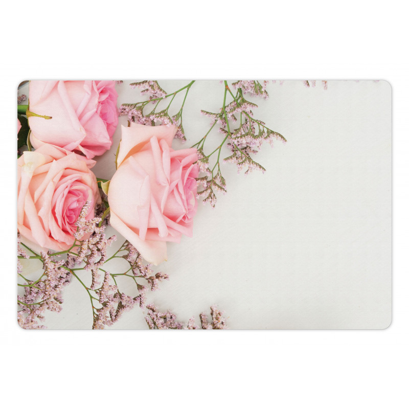 Close up Photo Flowers Pet Mat