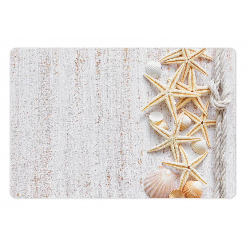 Seashells and Starfish Pet Mat