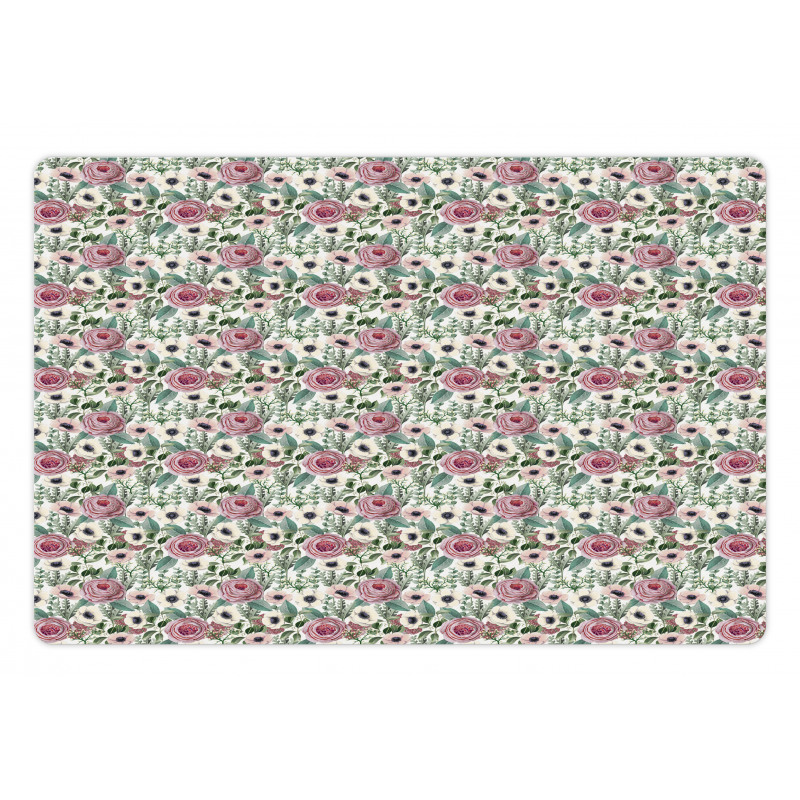 Victorian Look Flowers Pet Mat