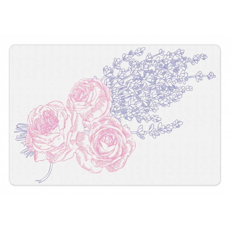 Romantic Lavender Art Pet Mat