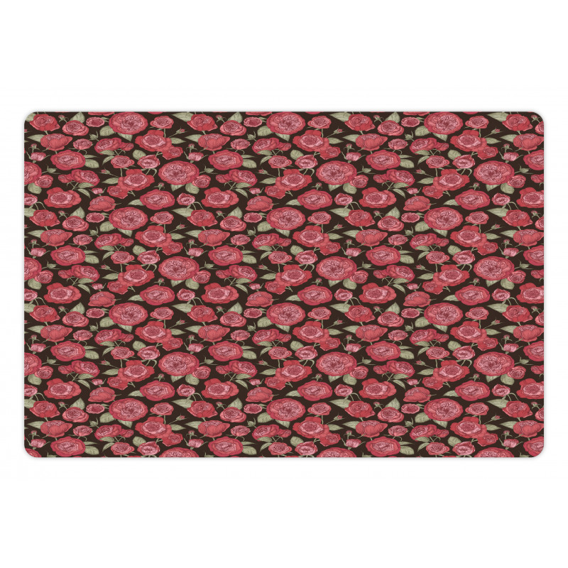 Nature Tone Floral Pet Mat