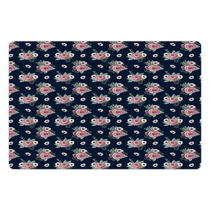 Minimalist Flowers Pet Mat