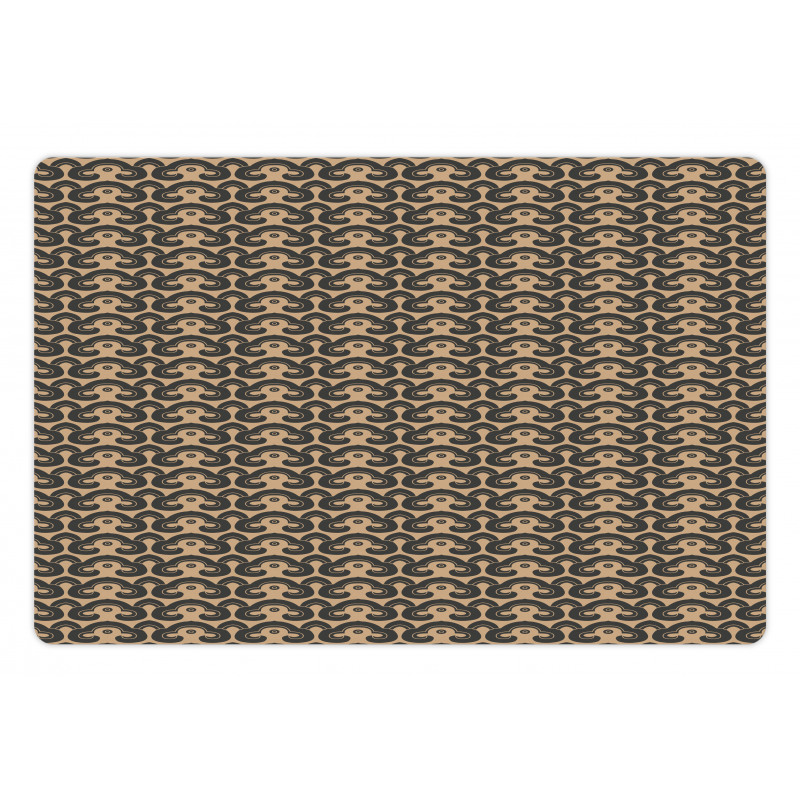 Spiral Damask Art Pet Mat