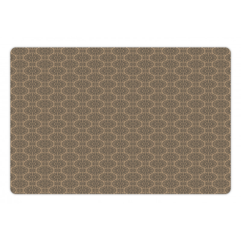 Gloomy Petal Motif Pet Mat