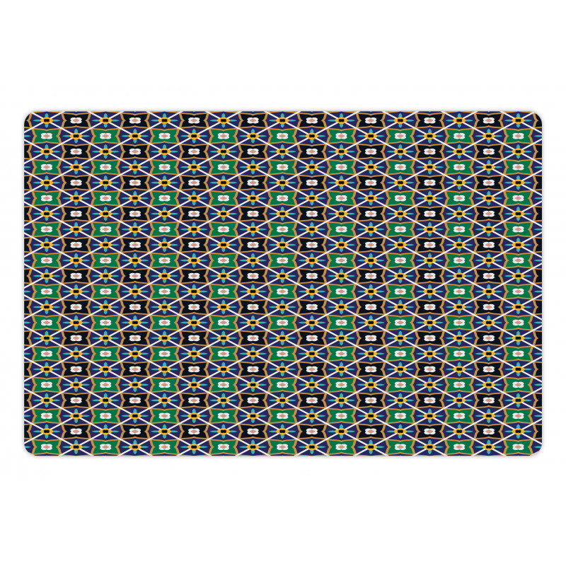 Vibrant Petals Pet Mat