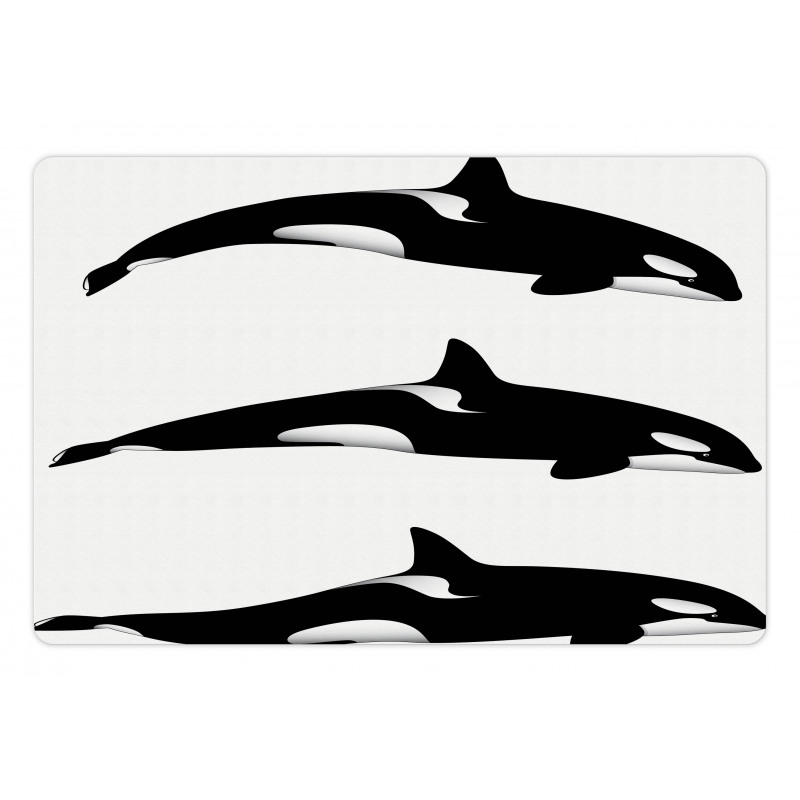 Orca Killer Whales Pet Mat