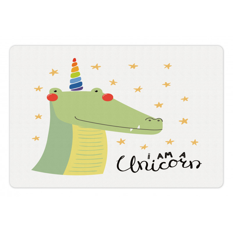 I am a Unicorn with Stars Pet Mat