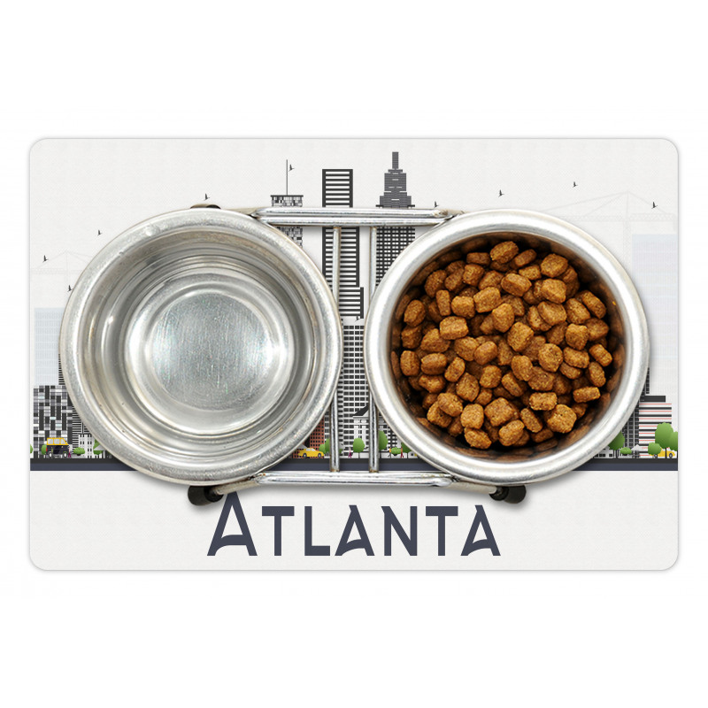 Atlanta City Architecture Pet Mat