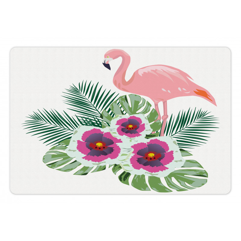 Flamingo Tropical Bouquet Pet Mat