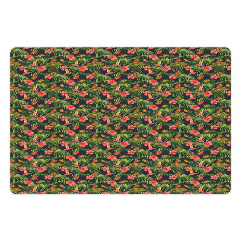 Banana Leaves Strawberry Pet Mat