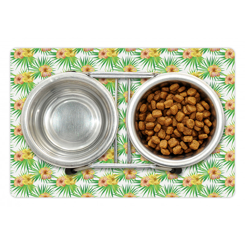 Equatorial Floral Leaves Pet Mat