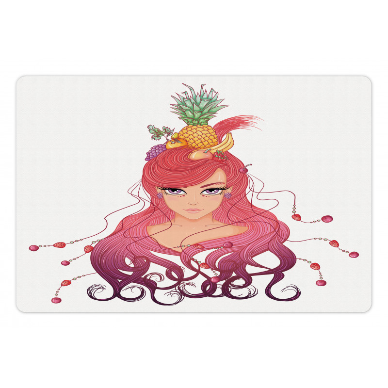 Colorful Fruity Hair Pet Mat