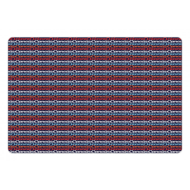 Cursive Horizontal Lettering Pet Mat