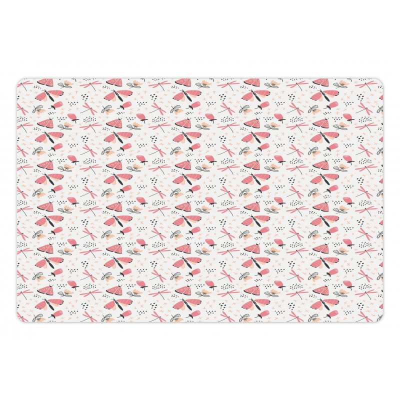 Dashes Dragonflies Pet Mat