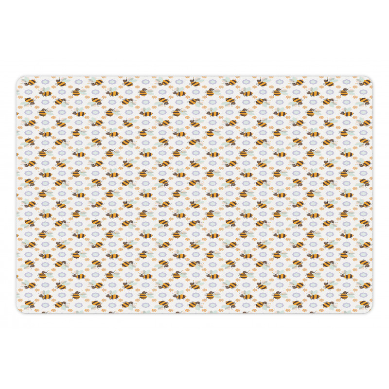 Bees Pattern Pet Mat