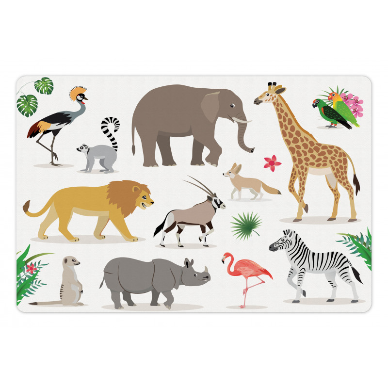 Tropic Creatures Graphic Pet Mat