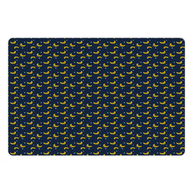 Simple Stars Crescents Pet Mat