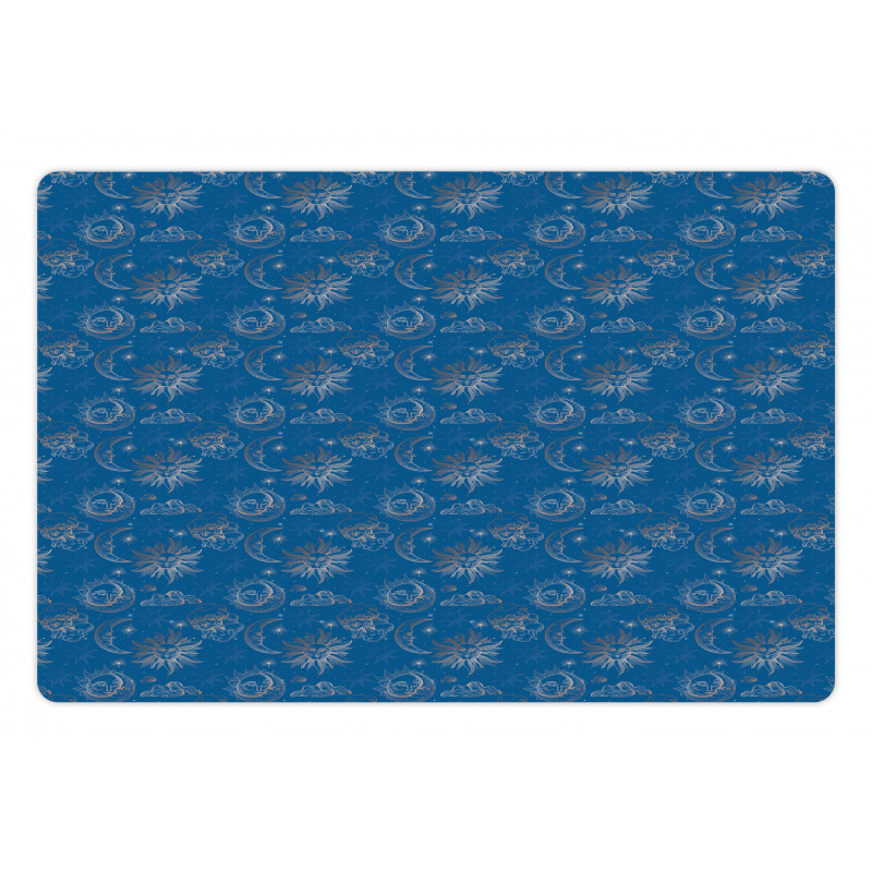 Monochrome Celestial Sun Pet Mat