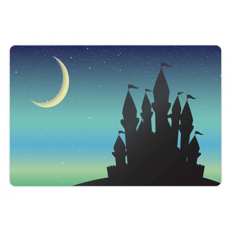 Castle and Gradient Sky Pet Mat