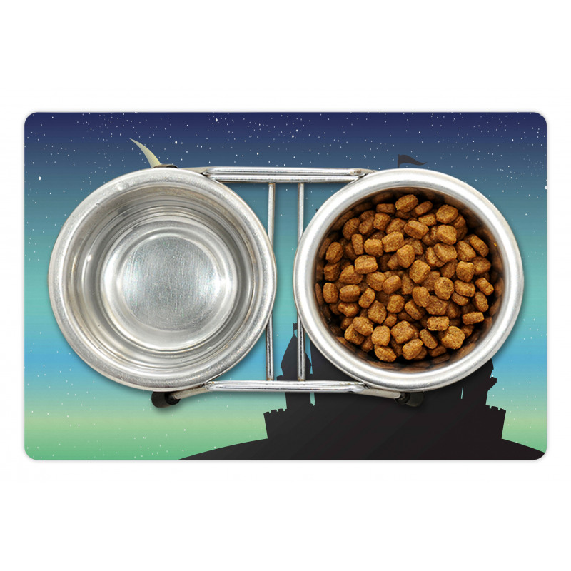 Castle and Gradient Sky Pet Mat