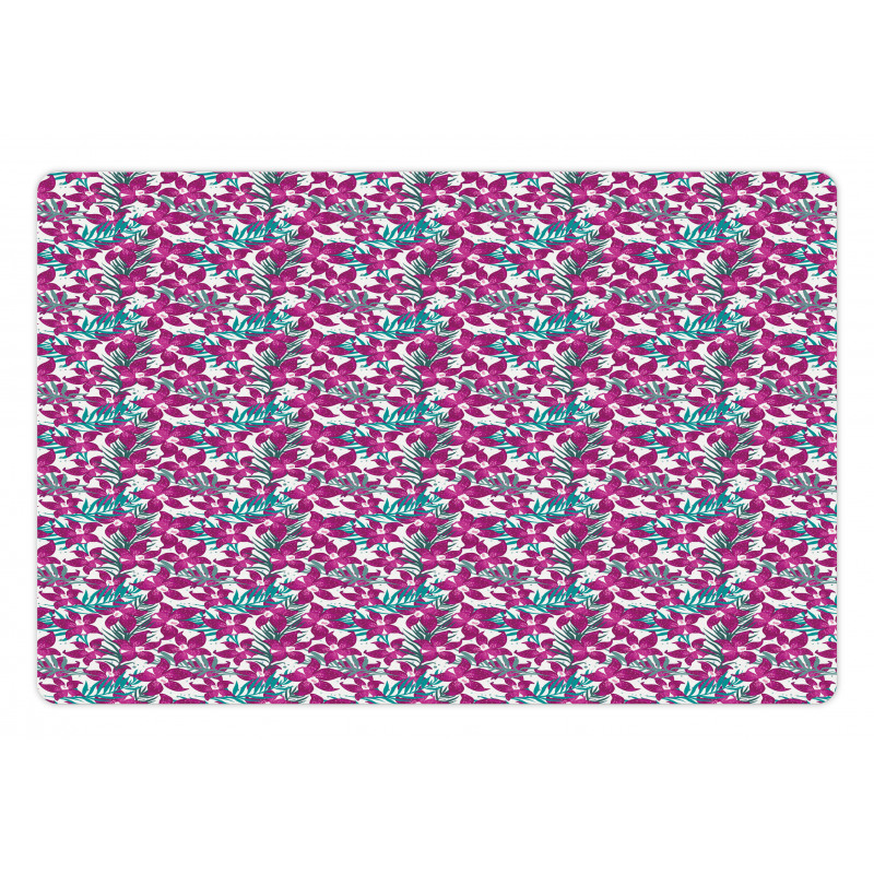 Orchid Flowers Exotic Pet Mat