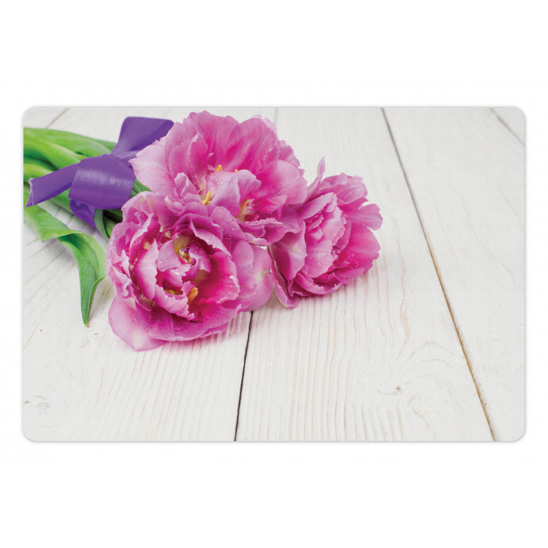 Tulips Tied with a Ribbon Pet Mat