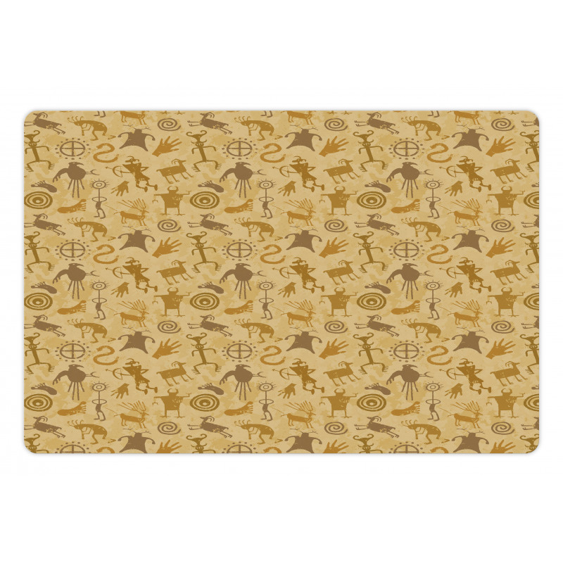 Cave Animal and Hunters Pet Mat