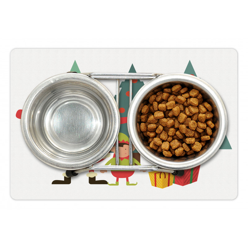 Santa Claus Little Man Presents Pet Mat