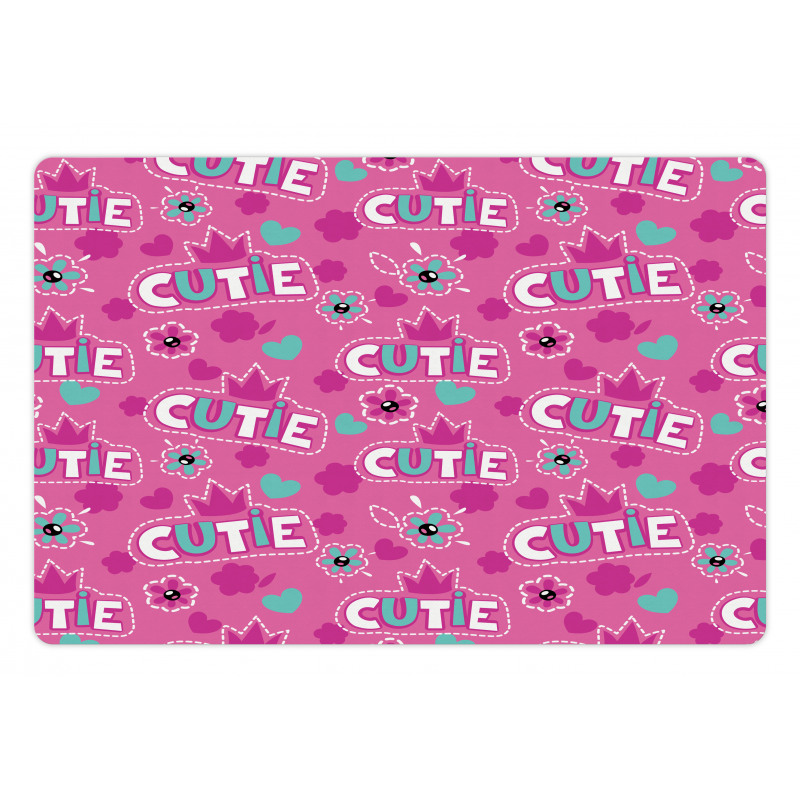 Crown Pattern Flower Pet Mat