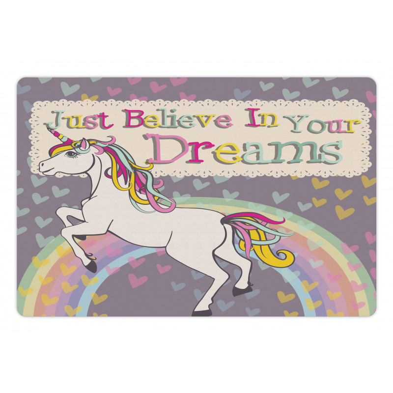 Believe in Your Dreams Pet Mat