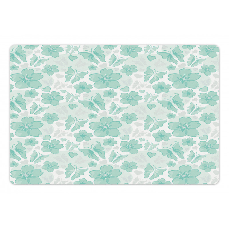 Spring Butterflies Pet Mat