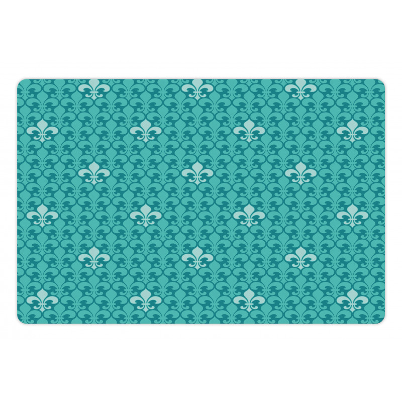 Fleur De Lis Pattern Pet Mat