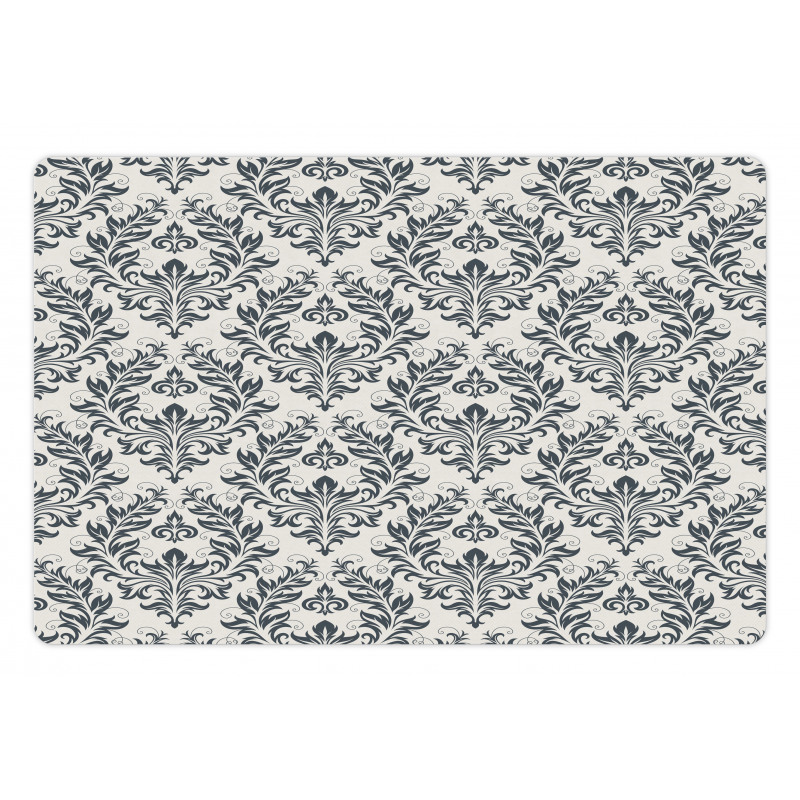 Floral Ornate Damask Pet Mat