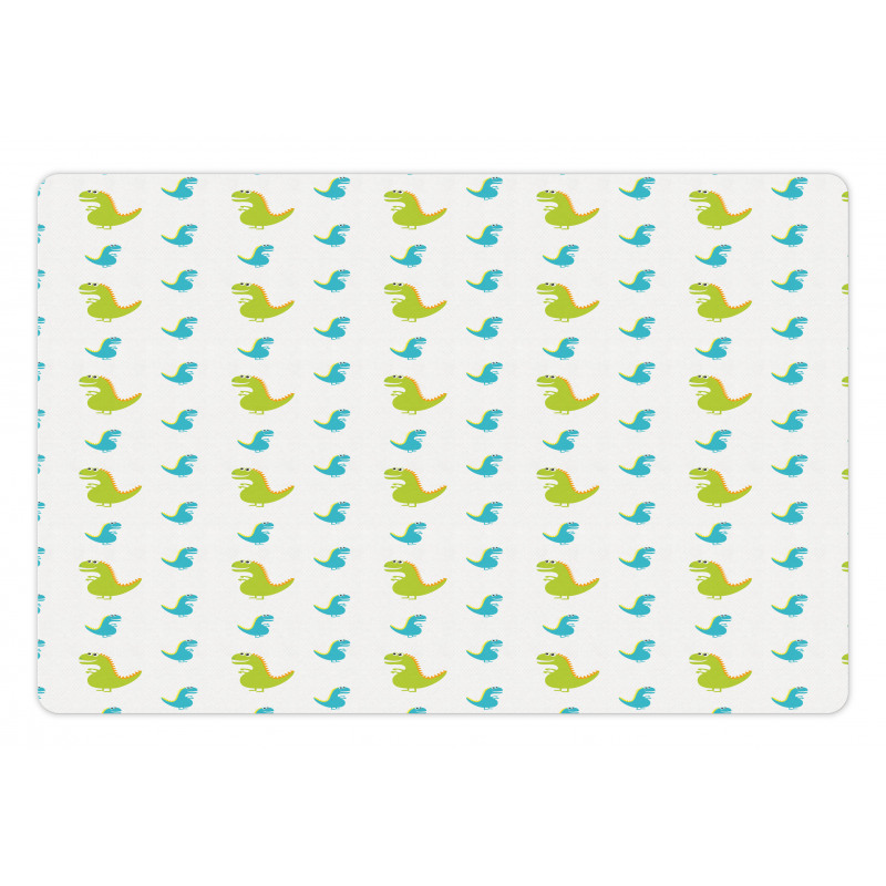 Dinosaur Animal Cartoon Art Pet Mat