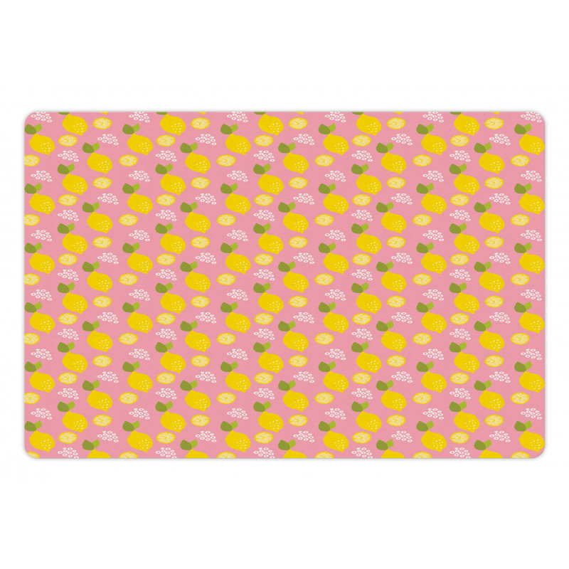 Citrus Leaves Cartoon Art Pet Mat