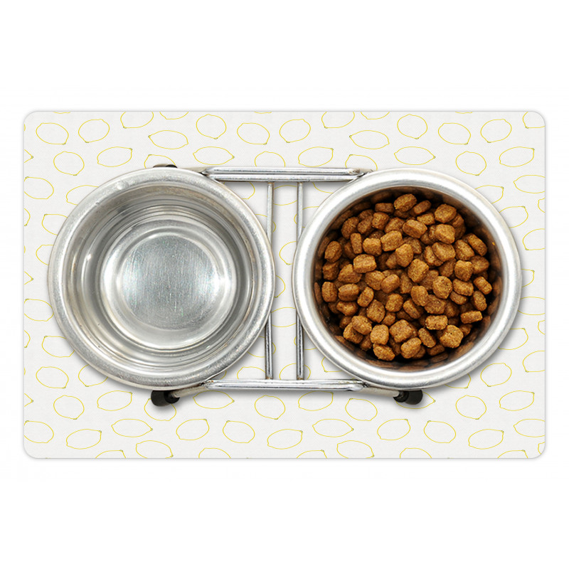 Simple Citrus Cartoon Pet Mat