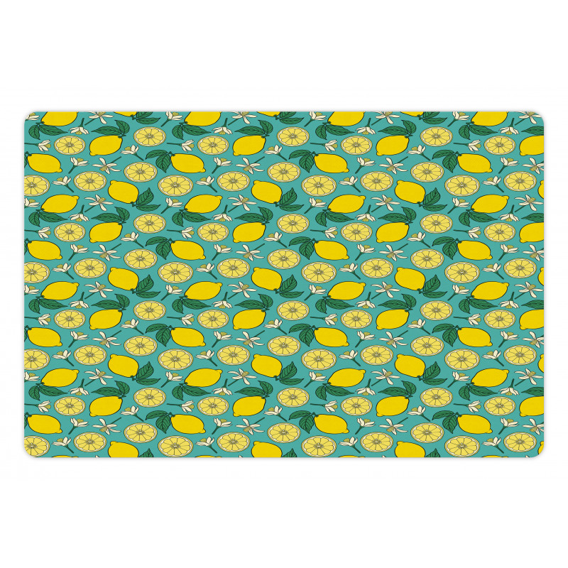 Rhythmic Citrus Blossoms Pet Mat