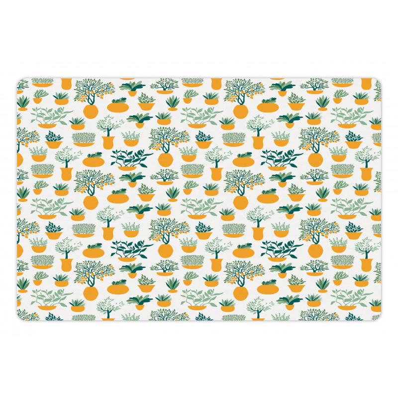 Tropical Blossom in Pots Pet Mat