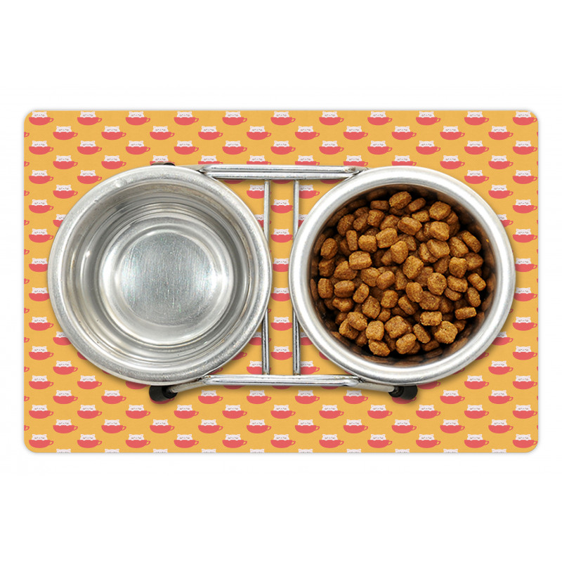 Little Cats in Mugs Pet Mat