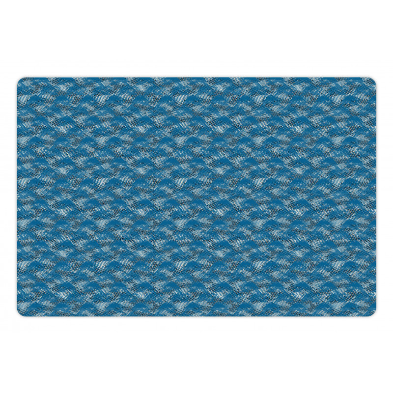 Rhythmic Triangles Grunge Pet Mat