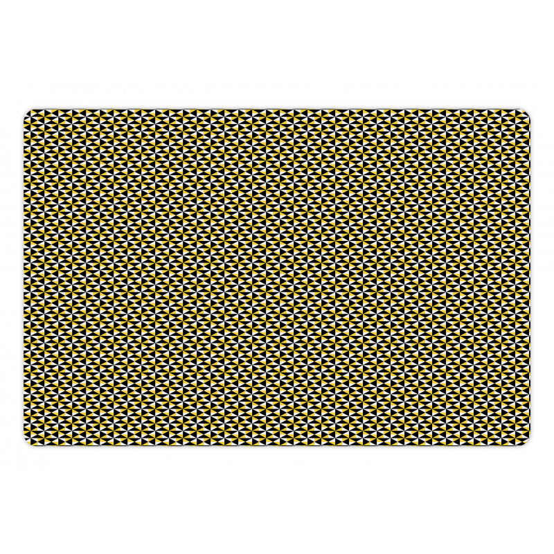 Bicolour Abstract Geometric Pet Mat