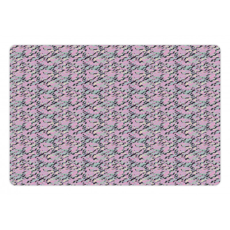 Pastel Abstract Waves Pet Mat