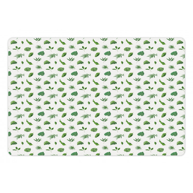 Simple Tropic Leaves Pet Mat