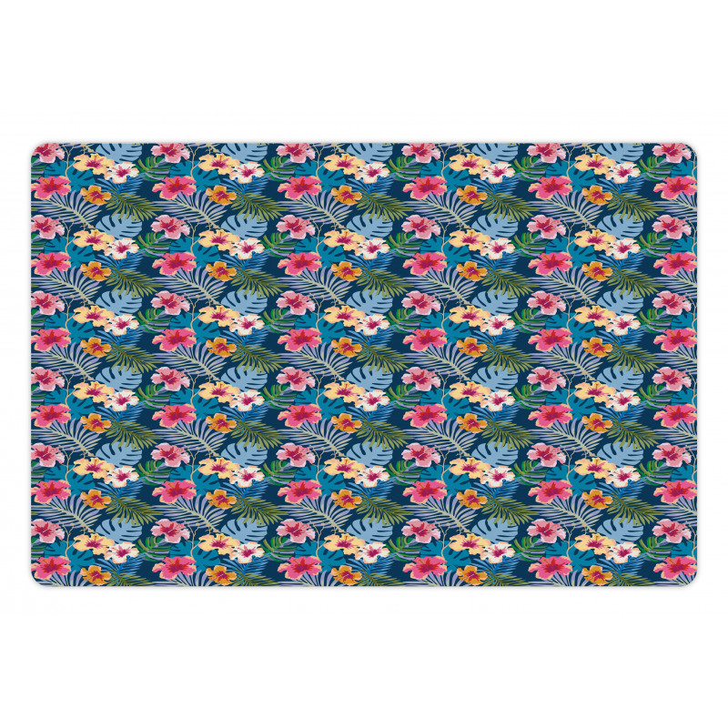 Colorful Floral Petals Pet Mat